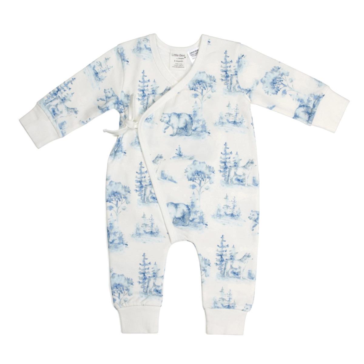 Dimples Cotton Tie Babygrow